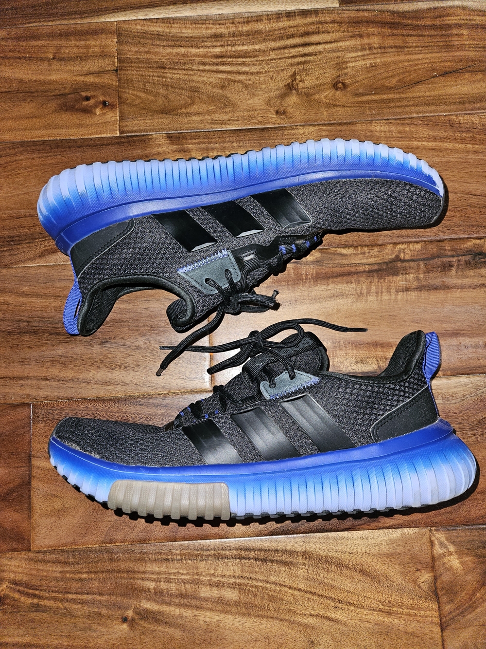 Men's 9.5 Adidas Kaptir 4.0 Shoes Blue Black Sneakers Running AJR8525